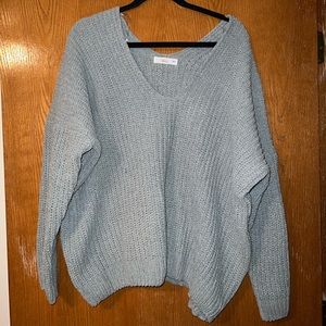 Shop Talulah blue knit sweater NWOT